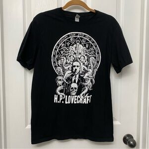 Hp Lovecraft T-Shirt Men’s Medium Graphic Tee Short Sleeve